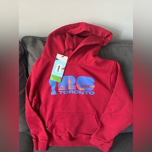 Brand New !! Official Toronto FIFA Kids Red Hoodie